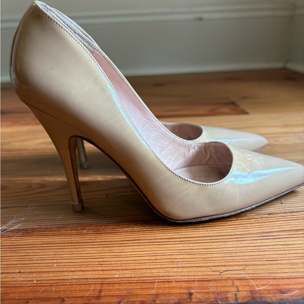 Kate Spade Tan Patent Stiletto Heels
